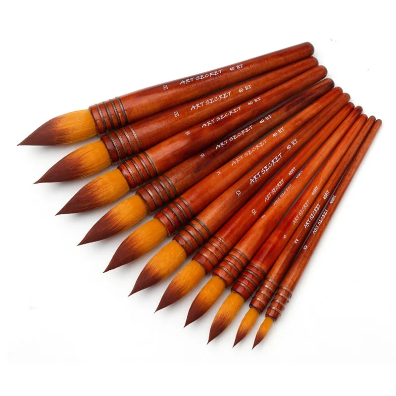 Нейлоновая кисть для акварельной живописи набор профессиональных