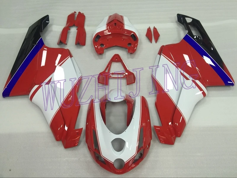 Наборы для тела DUCATI 999 2003 обтекатель Наборы 749R 04 красный Черные Пластиковые обтекатели 749S 2003-2004 - Цвет: Single backseat