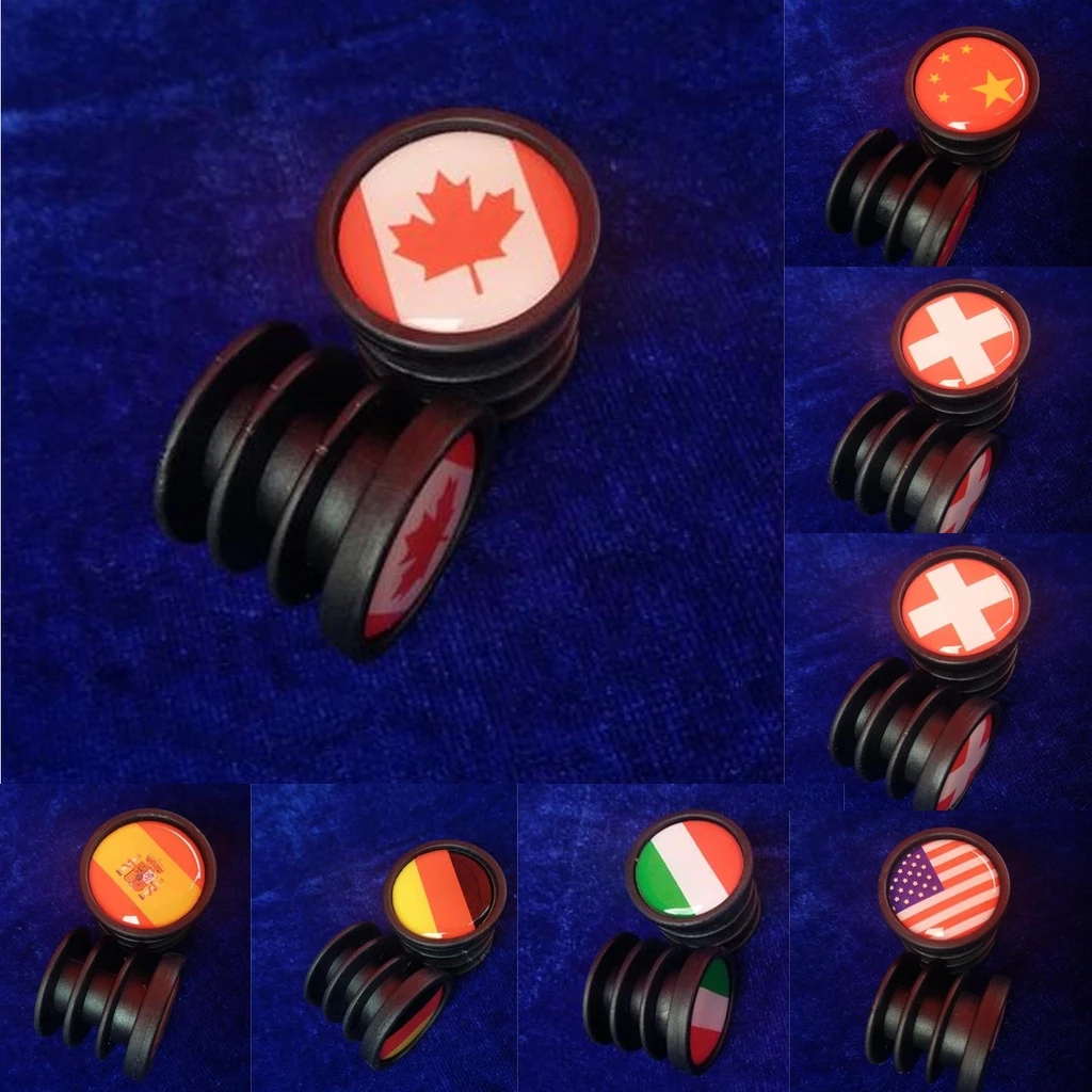 2pcs 7/8 National Flag Bicycle Handlebar Plastic Bar End Plugs Cap Cycle Bike Bicycle Parts 2pcs 7/8 National Flag Bicycle Handlebar Plastic Bar End Plugs Cap Cycle Bike Bicycle Parts