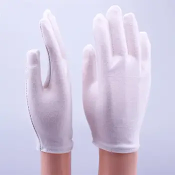 

6PCS Soft Cotton Protective Working Gloves Cosmetic White Gloves For Industrial Labor Gardening Home Cleaning Household