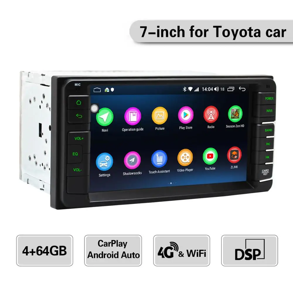7\Full Touch screen Android 8.1 Car Radio Head Unit GPS Stereo For Toyota Autoradio Multimedia No DVD Player SWC WIFI 4G Cam BT 7\Full Touch screen Android 8.1 Car Radio Head Unit GPS Stereo For Toyota Autoradio Multimedia No DVD Player SWC WIFI 4G Cam BT