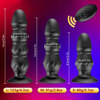 Anal Plug Vibrators Male Prostate Massager, Dildo For Women Vagina Stimulator Remote Control Vibrator Anal Sex Toys For Adults 6