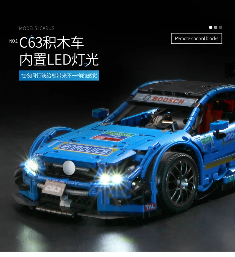 

Building Blocks DIY Mould King 13073 Legoing City Car Model 1: 8 Remote Control Vehicle Series Educational Blocks Toys for Child