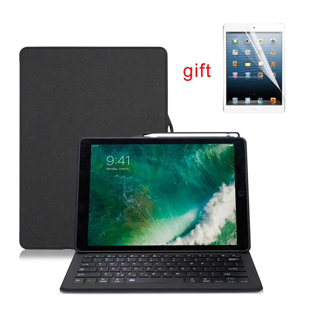 Para iPad Air 3, iPad Pro 10.5 funda Bluethooh teclado Smart Keyboard Folio cubierta lápiz titular casos para iPad Pro 10.5/iPad air 10.5