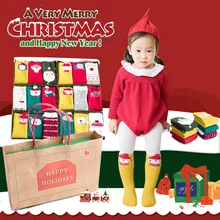 3 пар/кор. 26 см 18 новая зимняя одежда на Рождество три пары носков из махровой ткани Подарочная коробка один размер-с Портативный Сумка носки