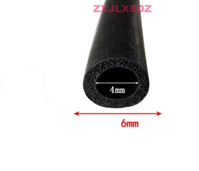 EPDM Rubber Foam Hose Rubber Pipe Foam Sealing Strip Car Door filler Strip 4mm x 6mm