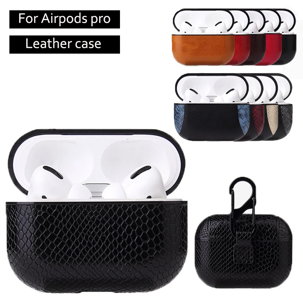 

Fashion luxury Cover For Airpods Pro Case Leather Earphone Case For Apple Air Pods Pro 3 Headphone Earpods Earbuds Charging Box