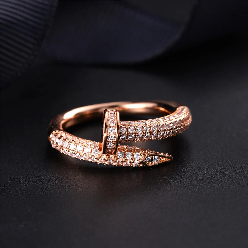 Модное геометрическое кольцо для инструментов, модное ювелирное изделие для женщин, вечерние циркониевые аксессуары в стиле панк, рождественский подарок zk40, роскошные