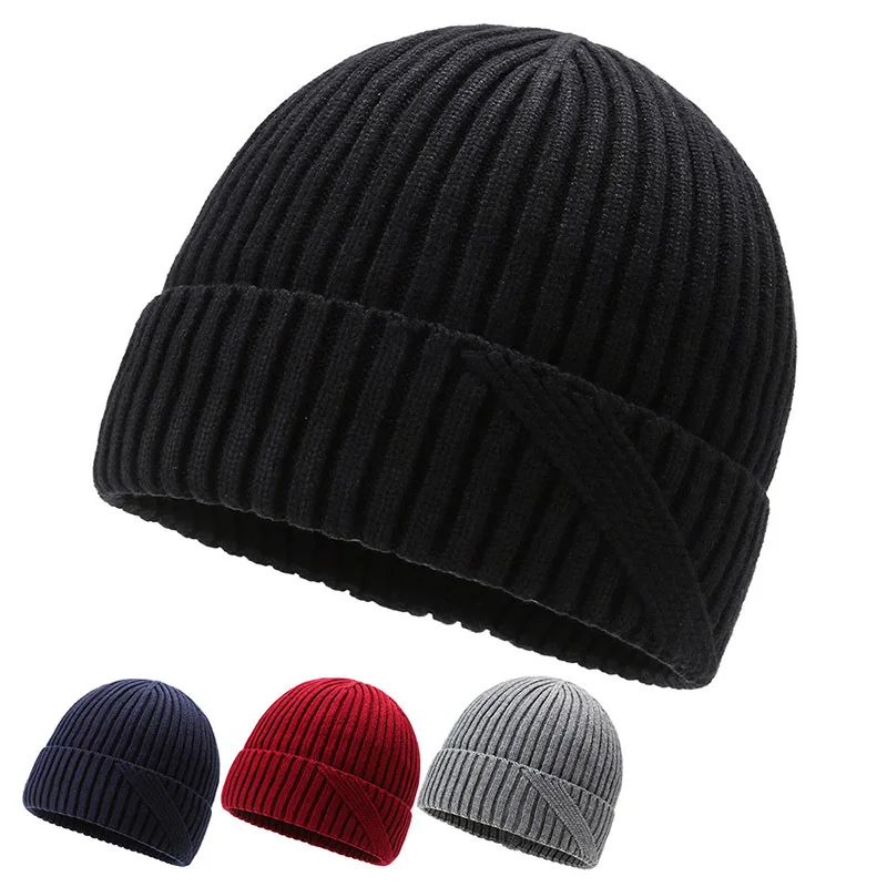 Daily Beanie Hat Knit Cuff 