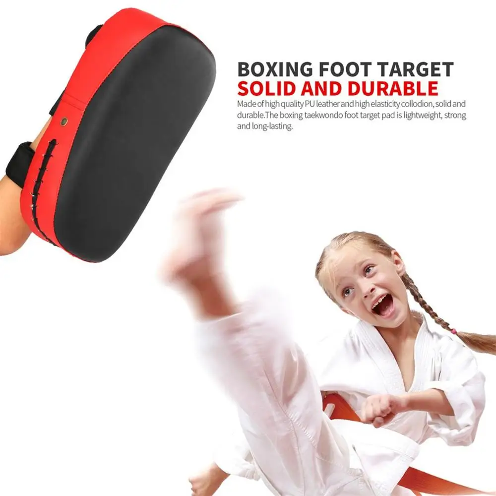 

2020 New Boxing Protector Hand Gear Taekwondo Double Padded Kick Boxing Punching Pad Kick Fighting Pads Foot Target Pad