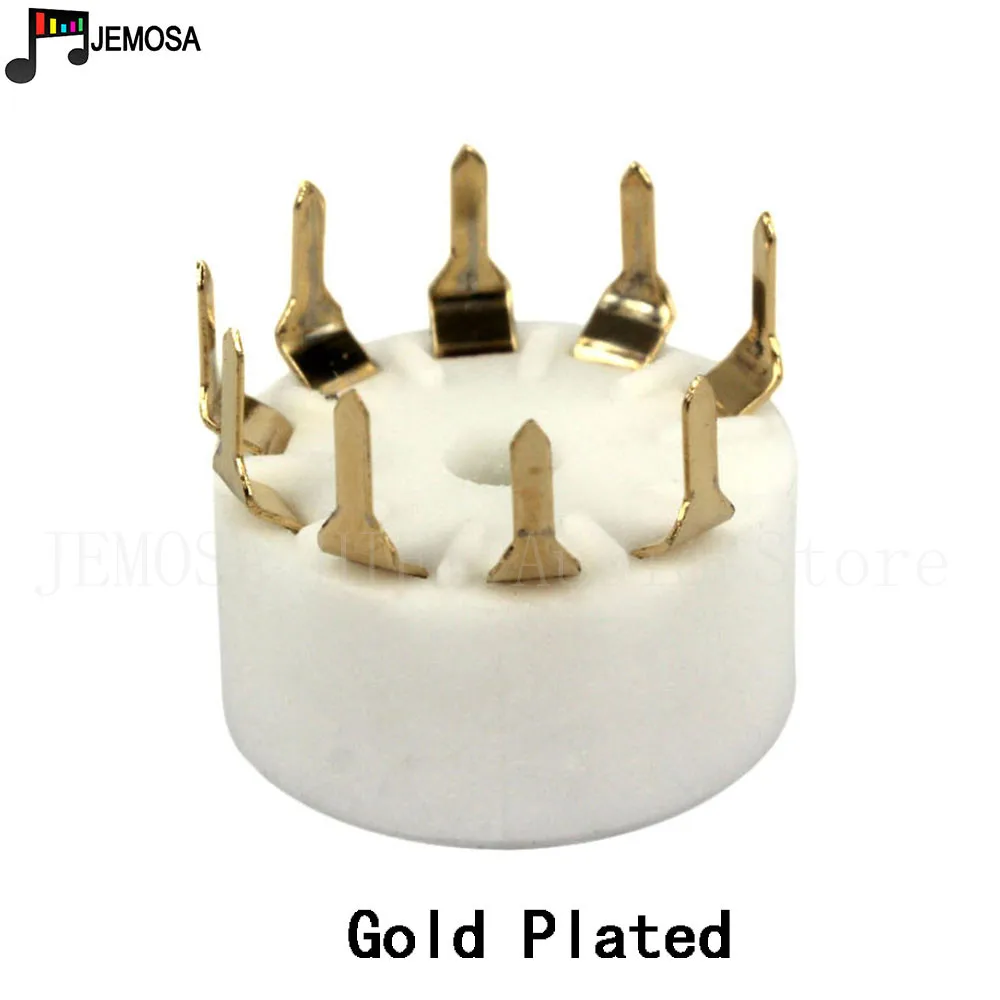 10 шт. керамический 9pin B9A PCB крепление трубки разъем для 12AX7 12AT7 12AU7 6DJ8 ECC82 5670 6922 Hifi аудио Винтаж AMP DIY
