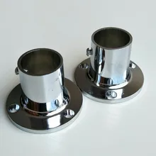 Толстый 25 мм гардероб yi guan tuo Clothesline полюс Цинка фланец из сплава классическая одежда висячий бар нижняя часть основания лампы аксессуары для сидений