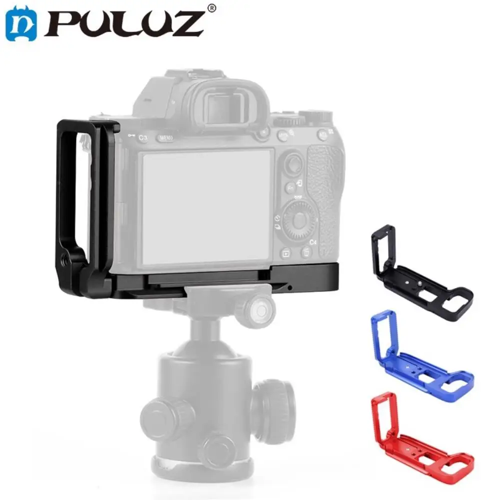 PULUZ 1/4 дюймов Вертикальная съемка Quick Release L пластина Кронштейн База держатель для sony A9(ILCE-9)/A7 III/A7R III