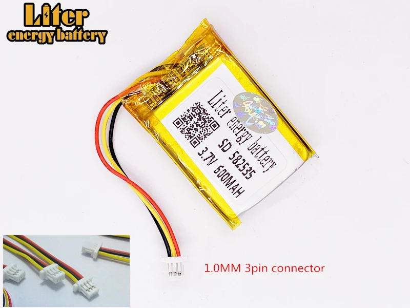 Модель 582535 SP5 3,7 V 600 mAh Перезаряжаемые Батарея для тахографа папаго F300 F200 F210 QStar A5 DVR 602535 parkcity 710