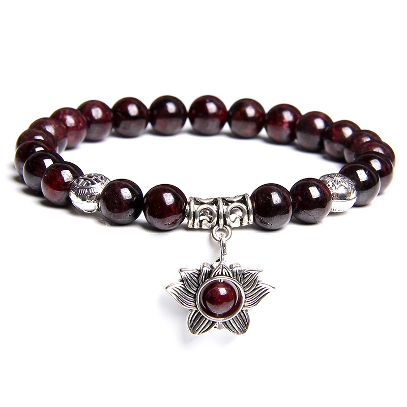 Bracelet grenat rouge femme Clearance