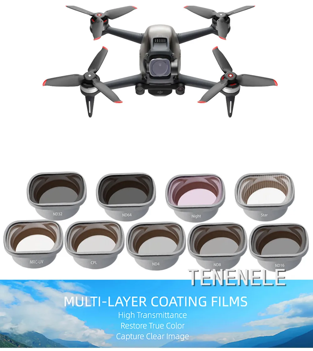 ND Filter Set Für DJI Mini 4K/2 SE/SE/2 & Mavic Mini - 6er Pack Mit ND4/8/16/32, CPL & UV Filter