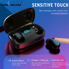 Наушники-вкладыши TWS Bluetooth Беспроводной гарнитура T10S Bluetooth 5. 0 Технология Беспроводной наушники Мощность Дисплей сопротивление разрыву CVC 8,0 ...