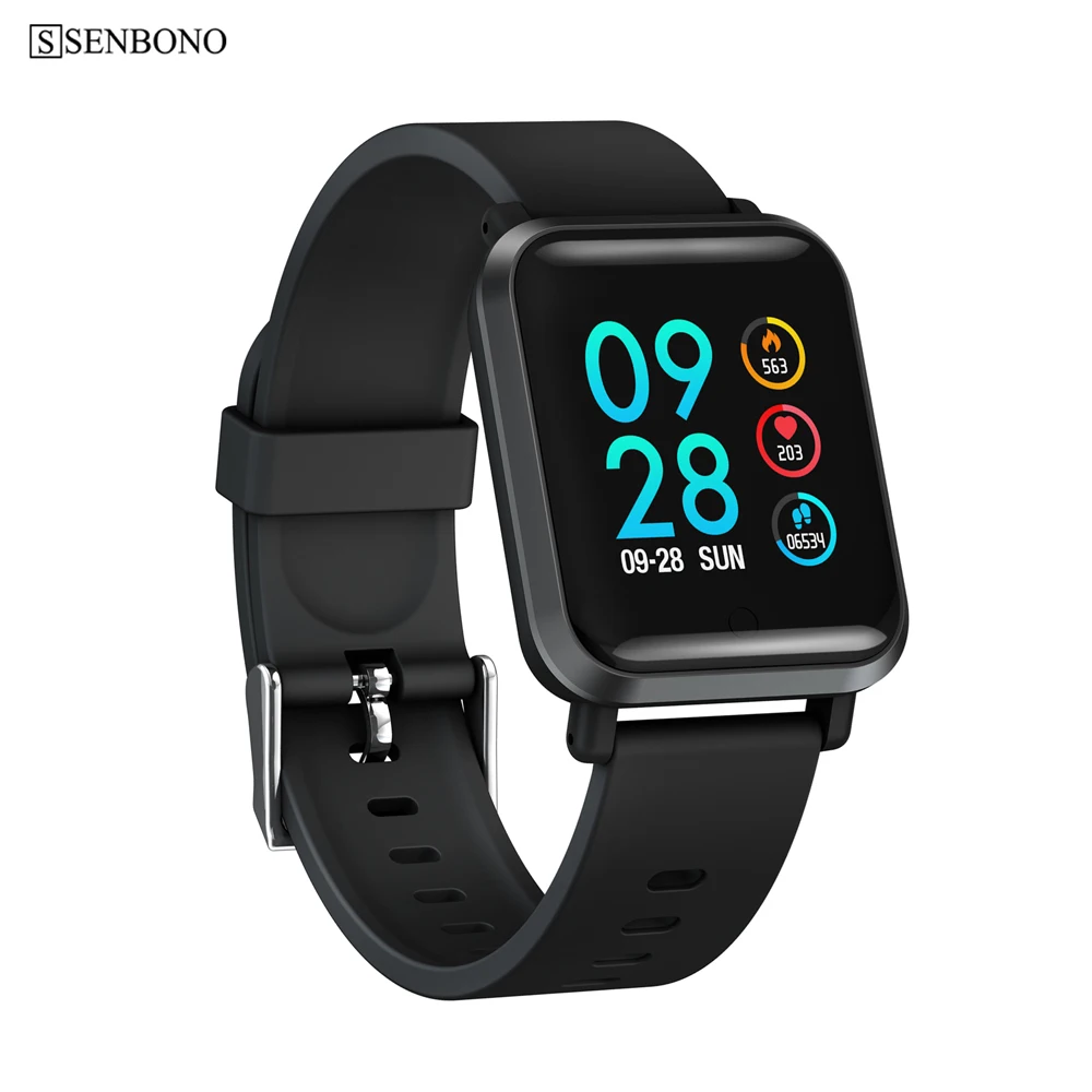SENBONO SN70 Bluetooth Смарт-часы IP68 Водонепроницаемый трекер физической активности кислорода в крови монитор сердечного ритма для мужчин и женщин Смарт-часы