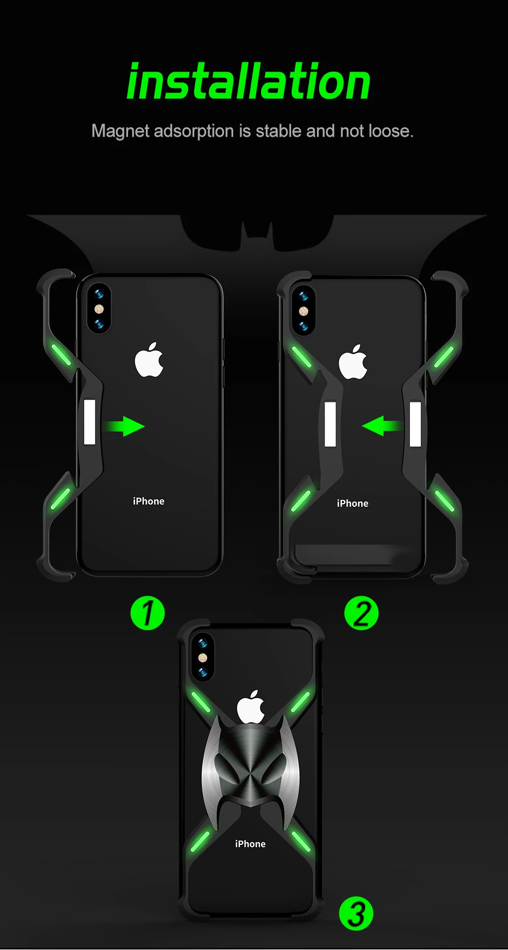 Для iphone XS MAX металлический бампер Бэтмена защитный чехол для Apple iphone 7 8 Plus Coque для iphone X XS XR роскошный ударопрочный чехол