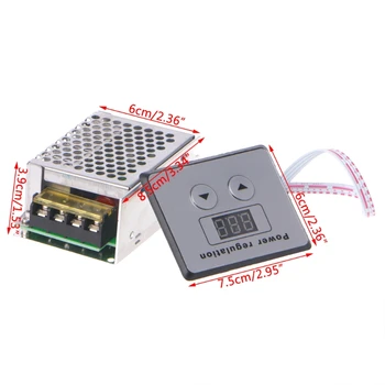 

LED Display AC 220V 4000W SCR Voltage Regulator Control Light Dimmer Thermostat WXTC