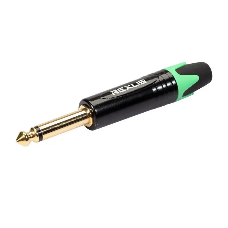 6,35 мм моно-разъем штекер разъем DIY Пайка для микрофона - Цвет: green