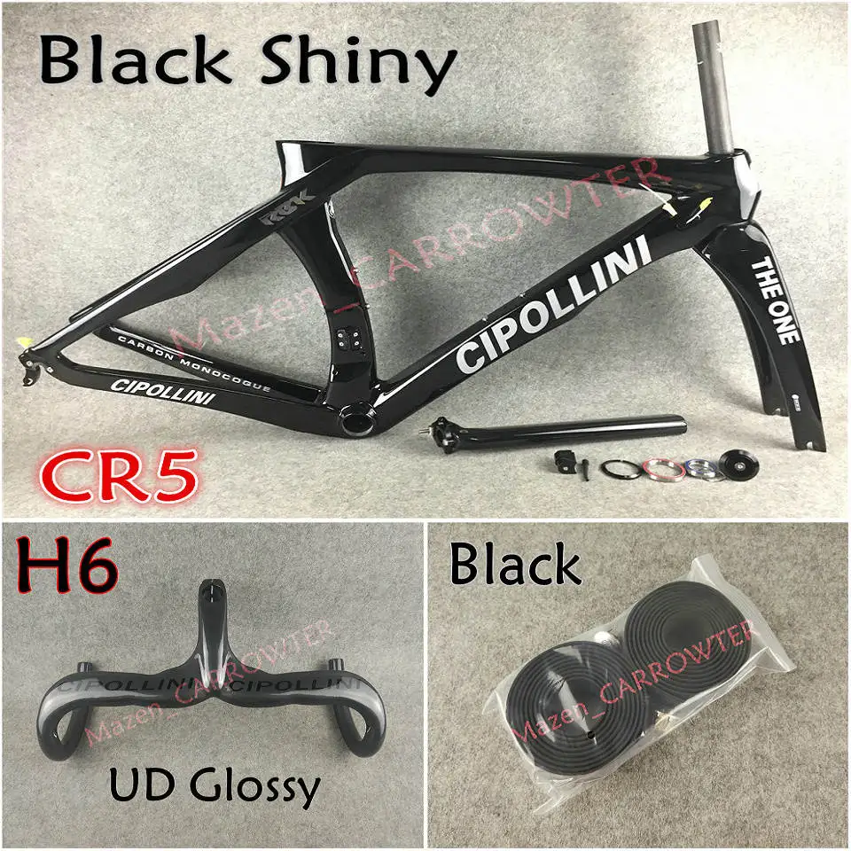 Package 5 Черный блестящий UD глянцевый MCipollini RB1K THE ONE карбоновые рамы руль седло бутылки клетки 50 мм карбоновый комплект колес Novatec A271 ступицы - Цвет: Package 5