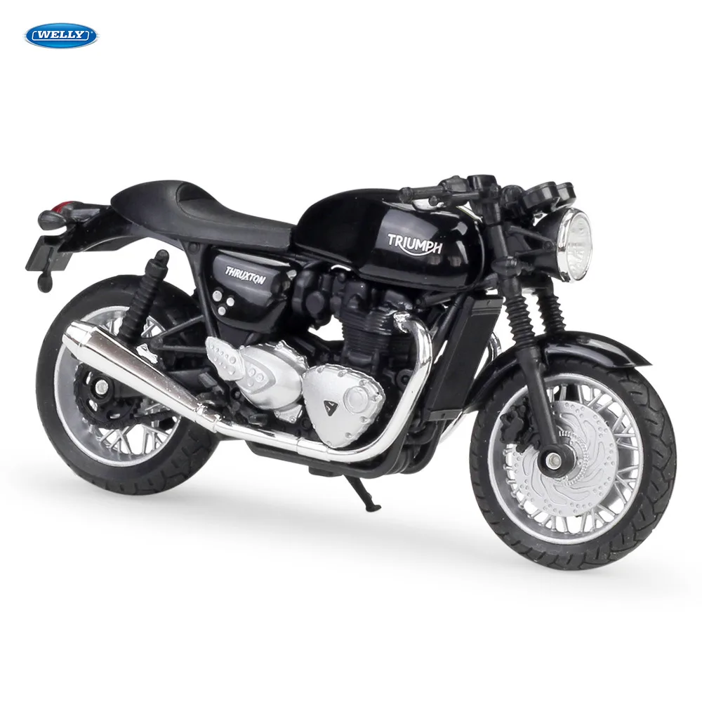 WELLY 1:18 TRIUMPH Thruxton 1200 литая под давлением модель мотоцикла игрушка для детей подарок