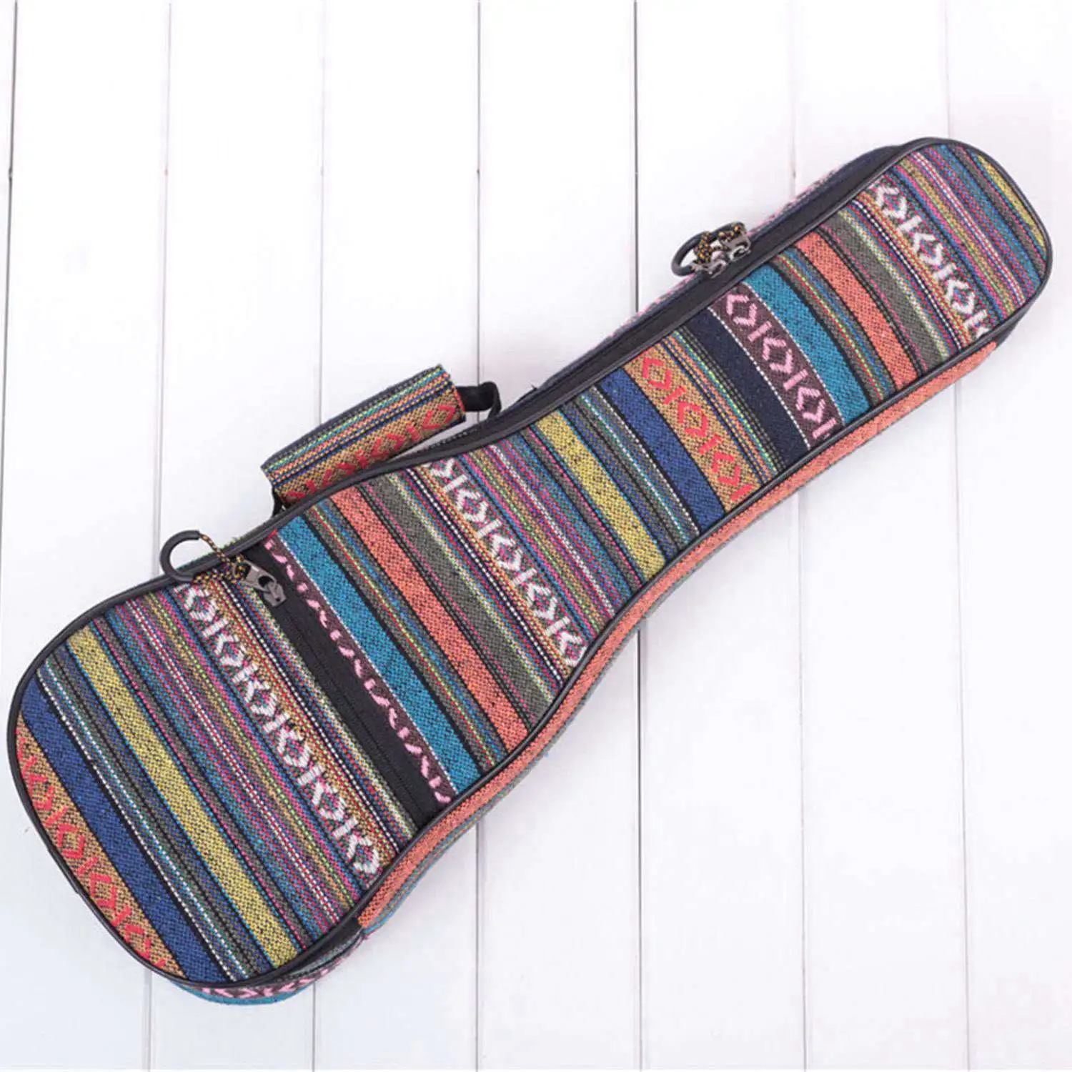 

ABZB-26inch Padded Cotton Folk Portable Bass Guitar Bag Ukulele Case Box Cover Guitar Backpack with Double Strap