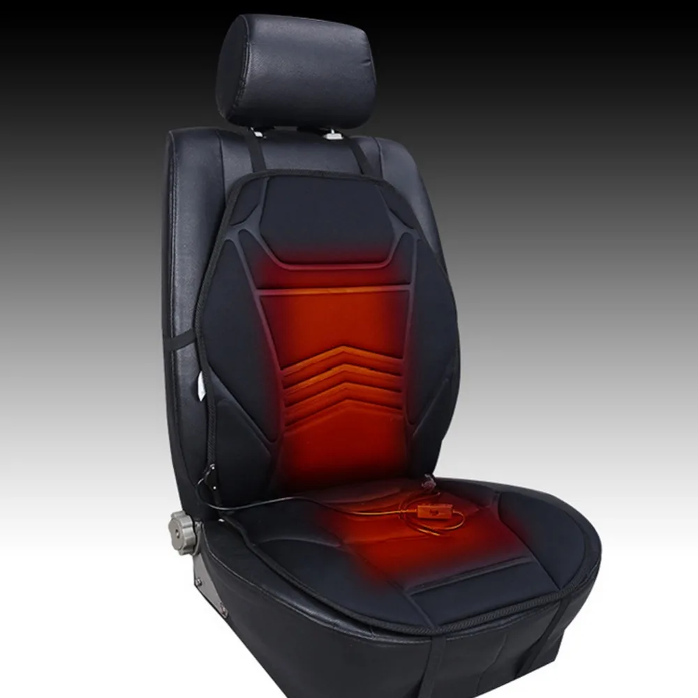 Универсальная 12В Автомобильная подушка сиденья с подогревом передняя крышка сиденья авто контроль температуры зимнее потепление автомобиля Подогрев сиденья