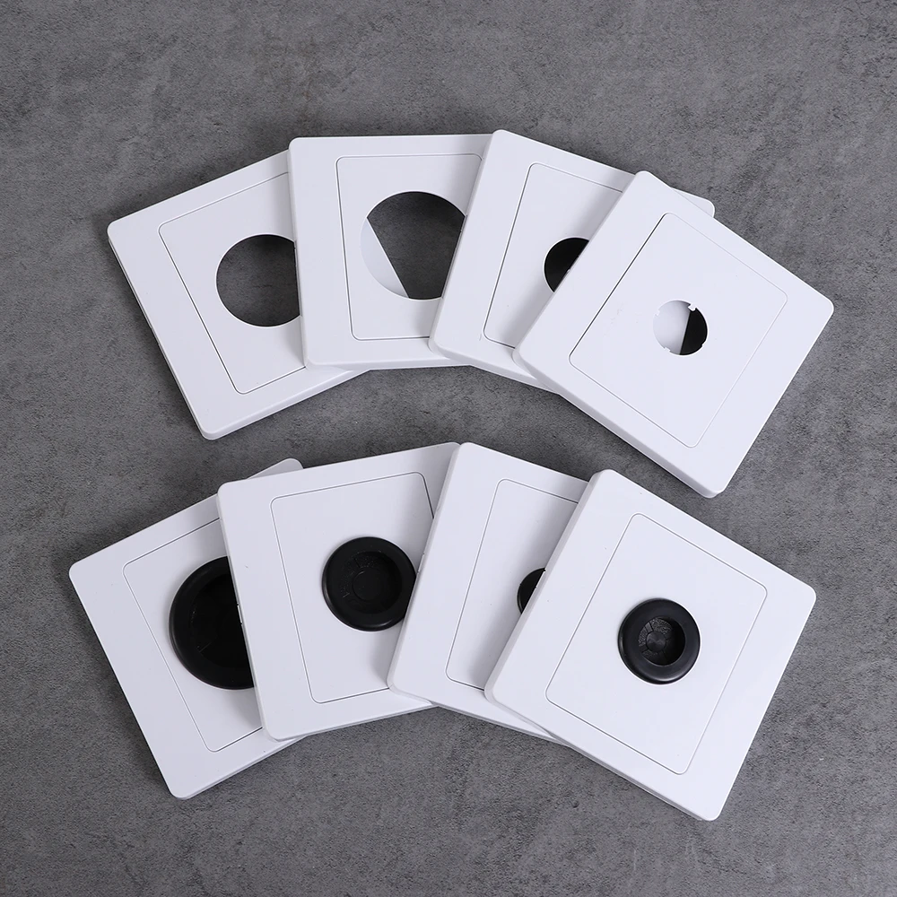 Wall Blank Panel Outlet Hole Decorative Cover Cable Socket Rubber Pad Cable Organizer Storage Wiring Accessory 1Pcs cable organizer,cable hole cover,hole plug