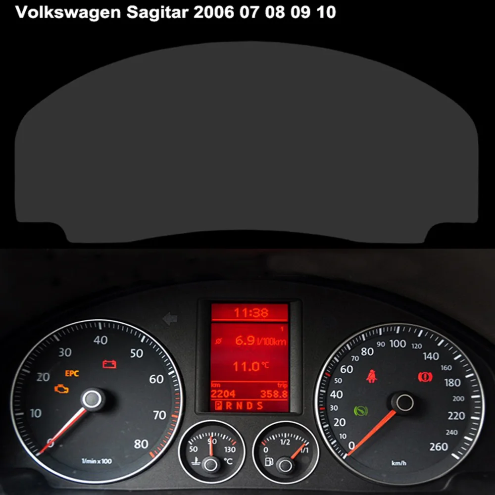 Защитная пленка для приборной панели автомобиля для vw Passat B8 CC Sagitar аксессуары для автомобильных наклеек - Название цвета: sagitar 2006-2010 year