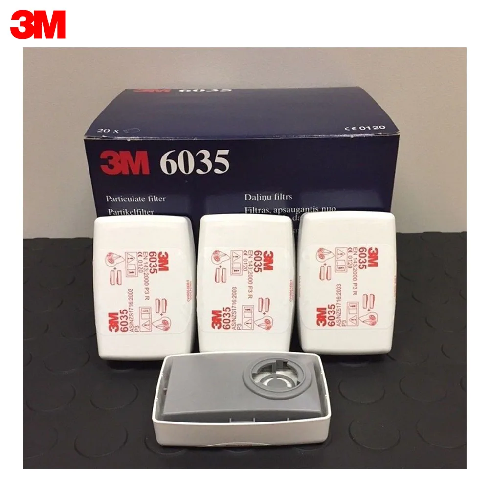 3M Противаэрозольный фильтр 6035, Р3, 1 пара, 6035