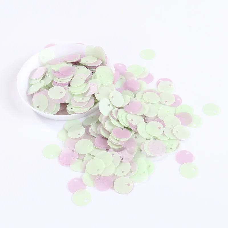 LC/10 mm side hole/circular/10grams Sequins PVC Flat for DIY Card Making Craft Color Collection - Цвет: 3