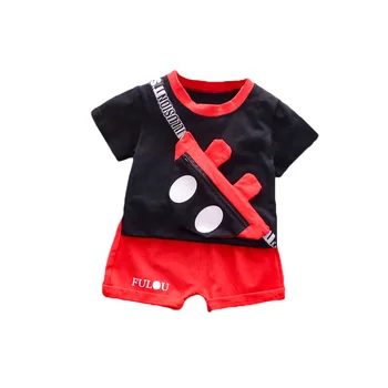 

New Summer Short Sleeve Children Cartoon Clothing Baby Boys Girls Fashion T Shirt Shorts 2Pcs/sets Kids Clothes Infant Tracksuit