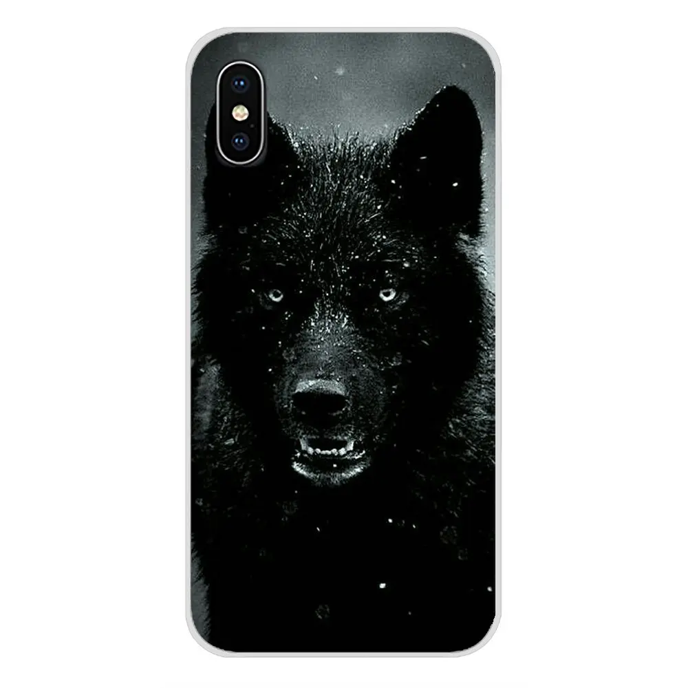 Прозрачный мягкий чехол для samsung Galaxy S3 S4 S5 Mini S6 S7 Edge S8 S9 S10 Lite Plus Note 4 5 8 9 Cool Animal Black Wolf - Цвет: images 3