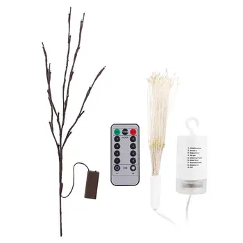 

2PCS/Set Simulation Tree Branch LED Light Remote Control Fireworks Light Decorative Lamp Photo Props