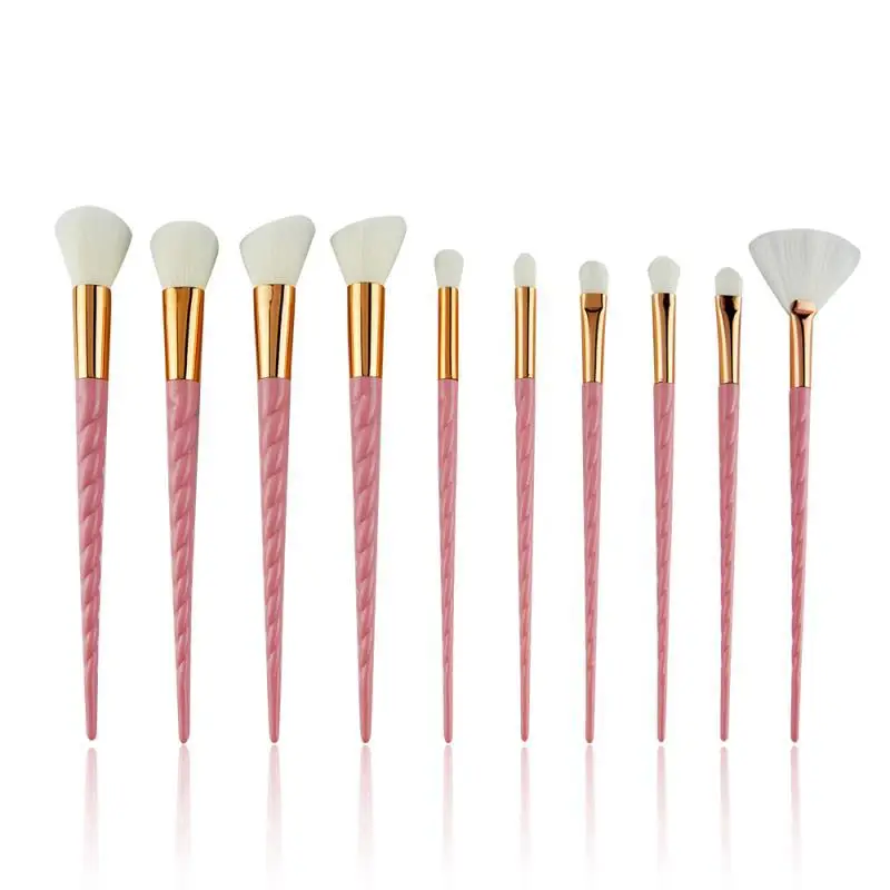 Conjunto de Escovas de Maquiagem Caixa de Metal Pincéis de Pestana Escova de Fundação em pó Venda Quente Pçs Cosméticos Ferramentas Blush Sombra Sobrancelha Lábio 5 - 10 2 Cheap Aplicador de sombra