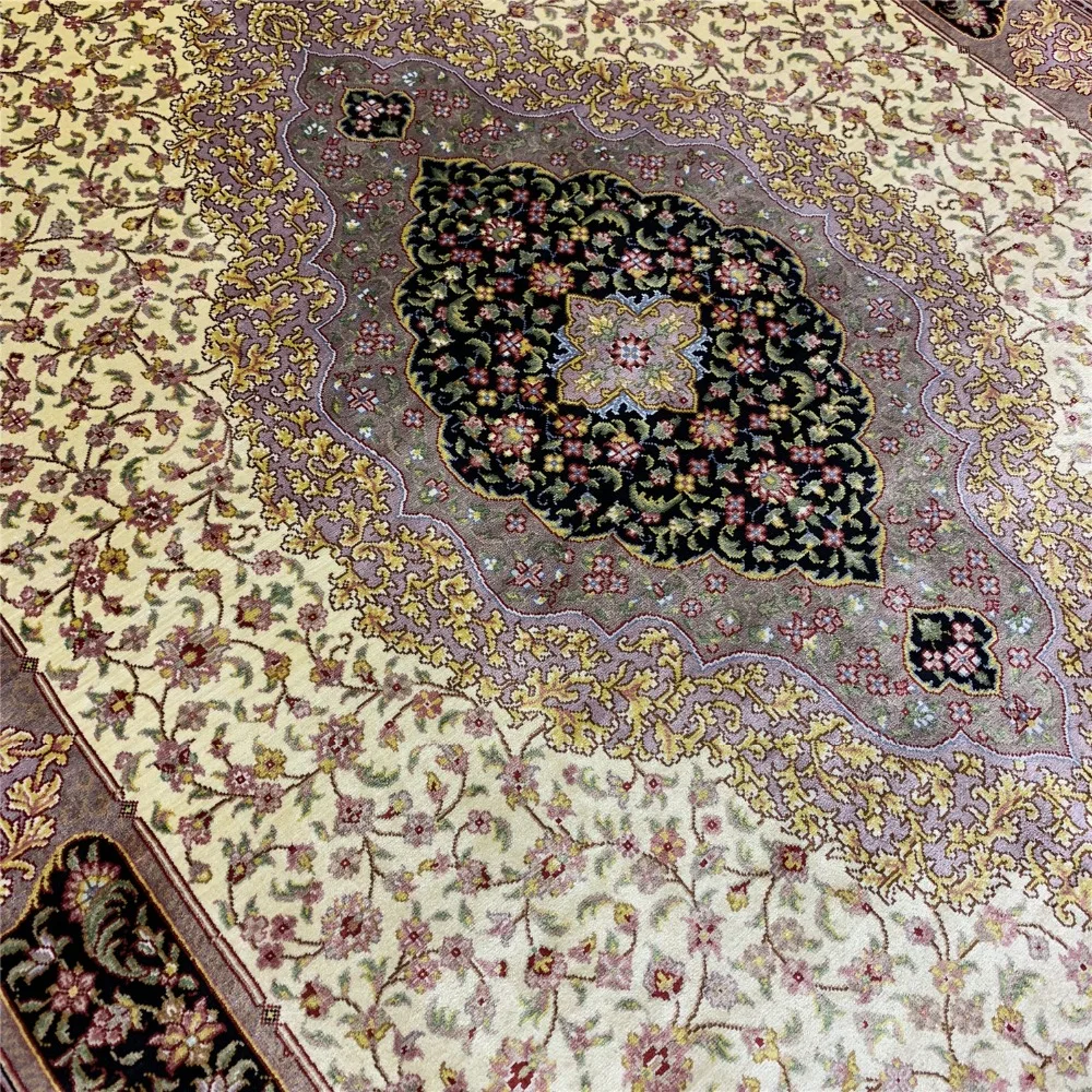 Yilong 4'x6' бежевый медальон спальня Vantage ковер античный Традиционный персидский ковры(ZQG176A