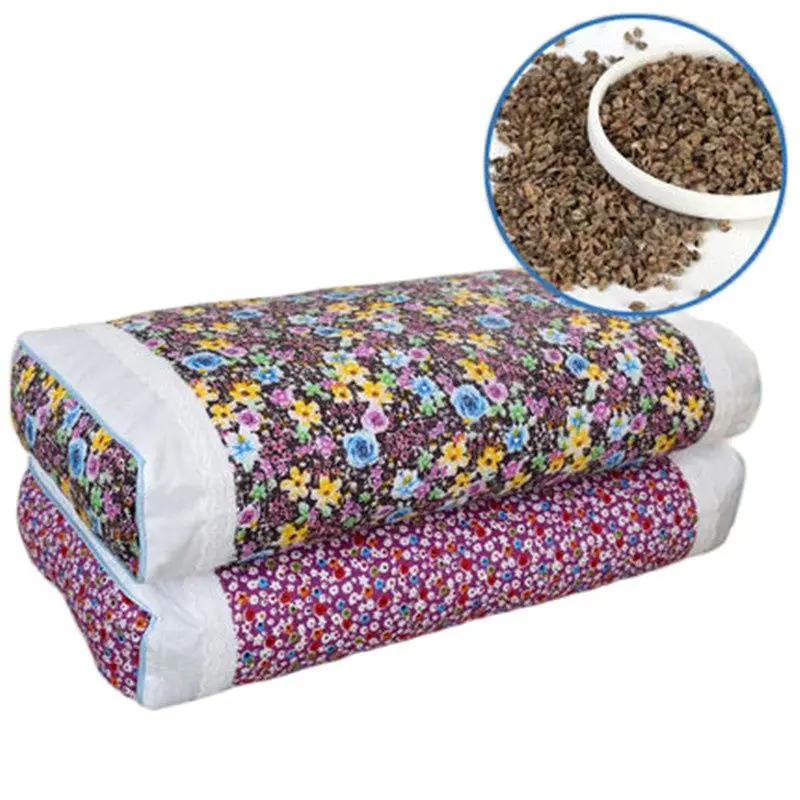 Pillow Cotton Buckwheat Husk Pillow Neck Care Pillow Korean Pastoral