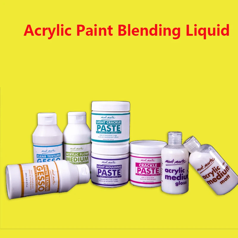 Acrylic Paint Blending Liquid Acrylic Additives Media Agent Sub-brightening Agent Oil Painting Primer Brighten Color 250ml