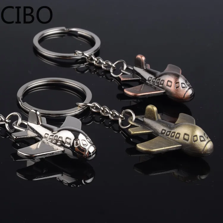 Новинка 2019 мини модель самолета брелок для ключей металлические мужские ключи