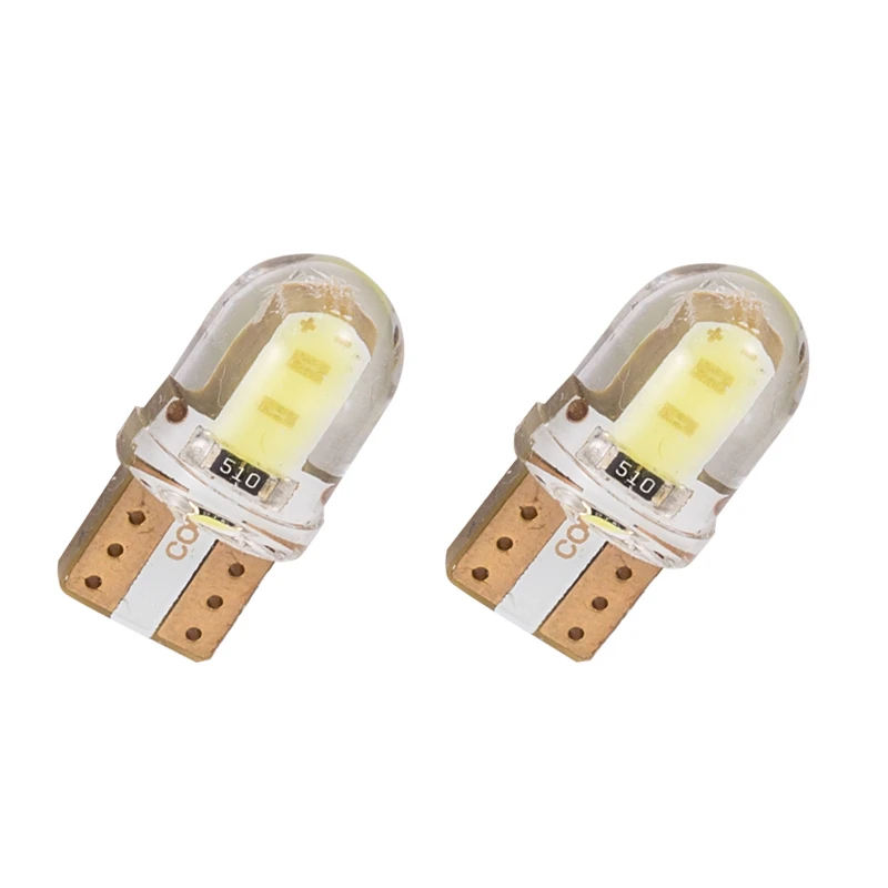 Освещение салона автомобиля T10 Led W5W 168 194 COB свет для Чтения номерного знака свет кремнезема автомобильный суперъяркий Поворотная боковая лампа DC12V