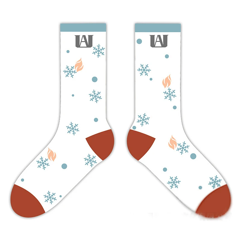 B (1 Pair) 3 типа, носки с героями мультфильма «Мой герой», аниме «Izuku Midoriya», весна-осень, теплые мягкие носки, косплей, реквизит для женщин и мужчин - Цвет: B (1 Pair)