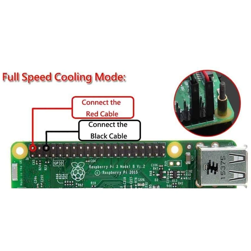 Акриловый прозрачный/прозрачный и черный чехол для Raspberry Pi 4 Модель B, с охлаждающим вентилятором для Raspberry Pi 4B
