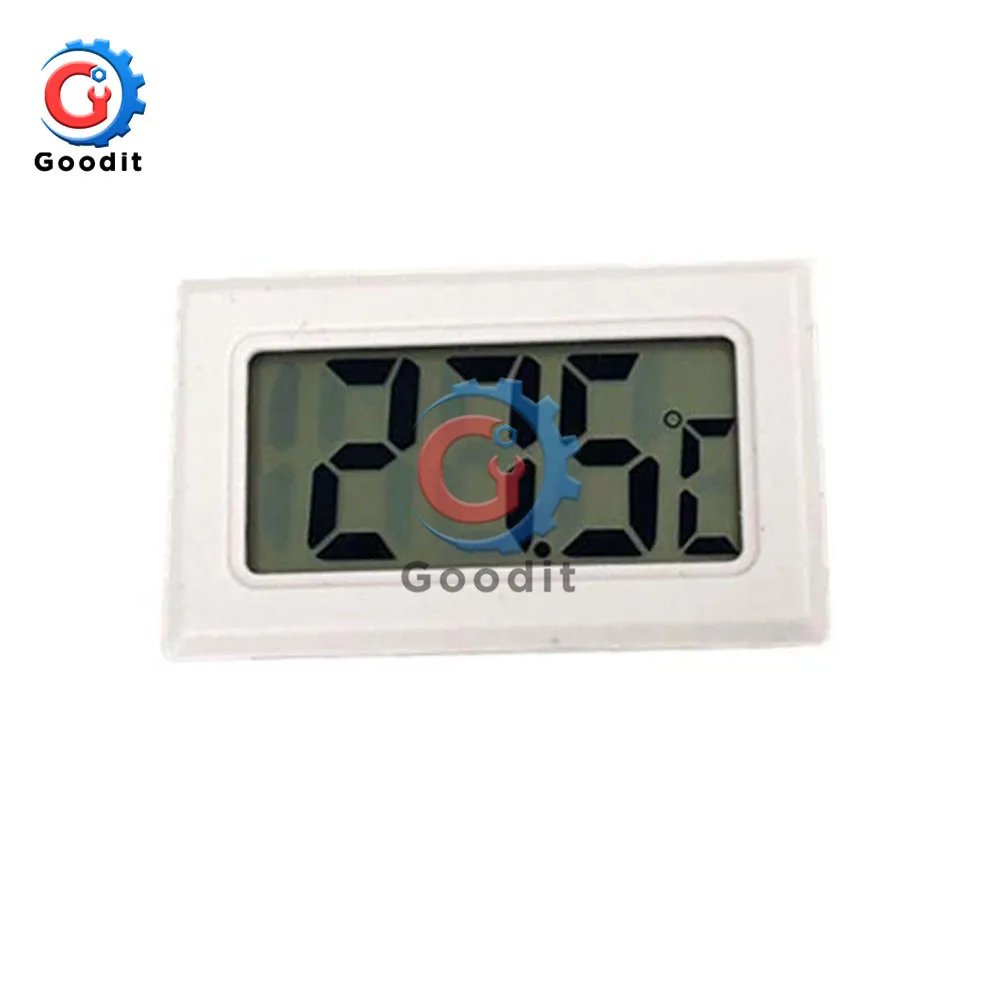 Mini Digital LCD Indoor Convenient Temperature Sensor Humidity Meter Thermometer Hygrometer Gauge indoor outdoor LCD Digital - Цвет: White