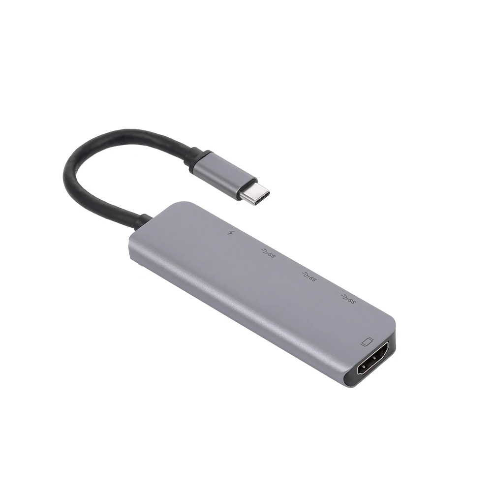 5-Порты и разъёмы 5IN1 usb-хаб Тип C PD USB* 2 HDTV Тип C адаптер мульти-Функция конвертер 4K для Macbook HDTV проектор Переходник HDMI VGA USB C концентратор USB