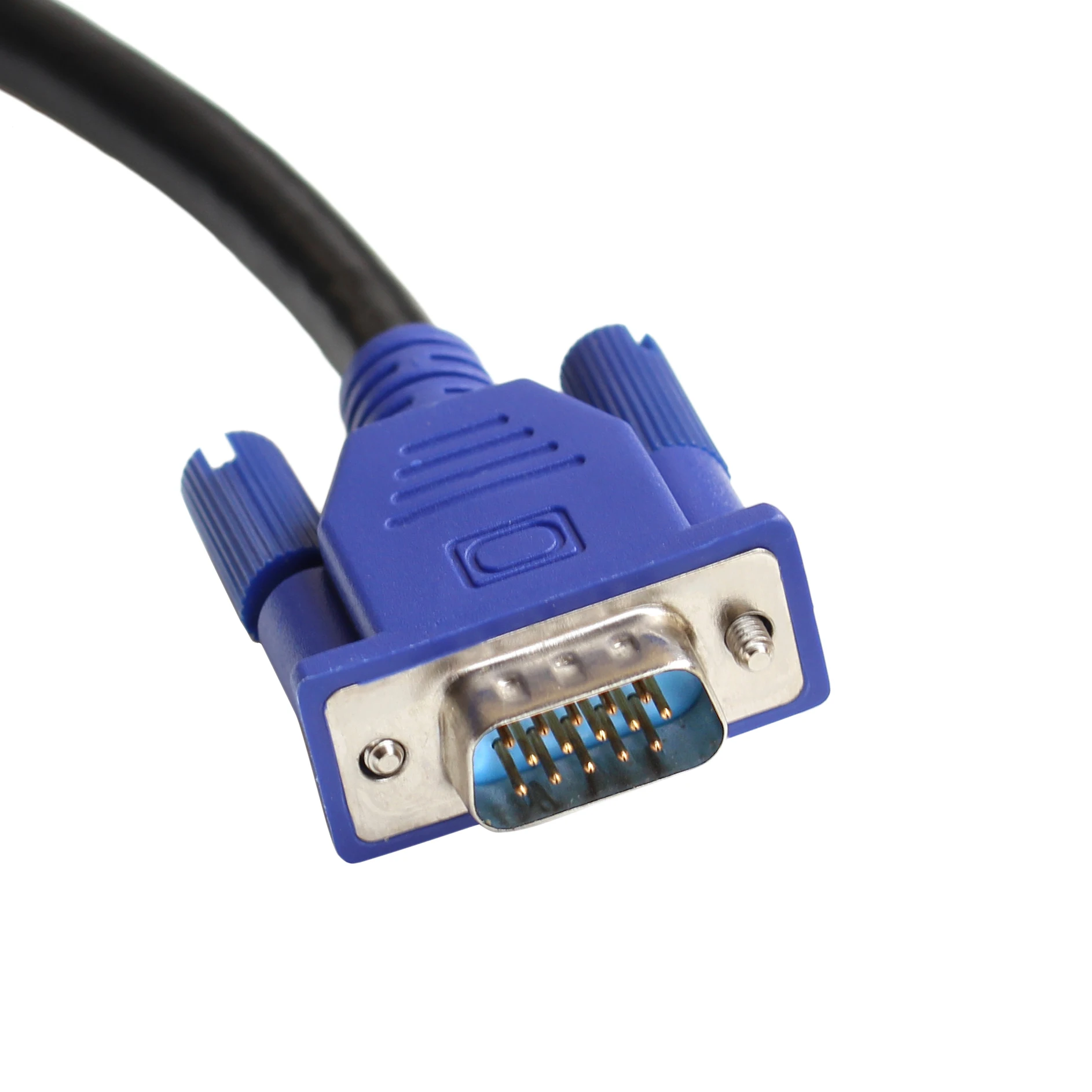 25 см HD15Pin VGA D-Sub RGB короткий видео кабель мужчин и мужчин M/M для монитора компьютера проектор