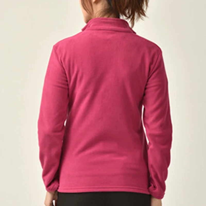 Уличная флисовая толстовка Uniex теплая куртка женская спортивная майка на молнии нижнее белье с длинным рукавом Тренировка Фитнес Спортивная одежда