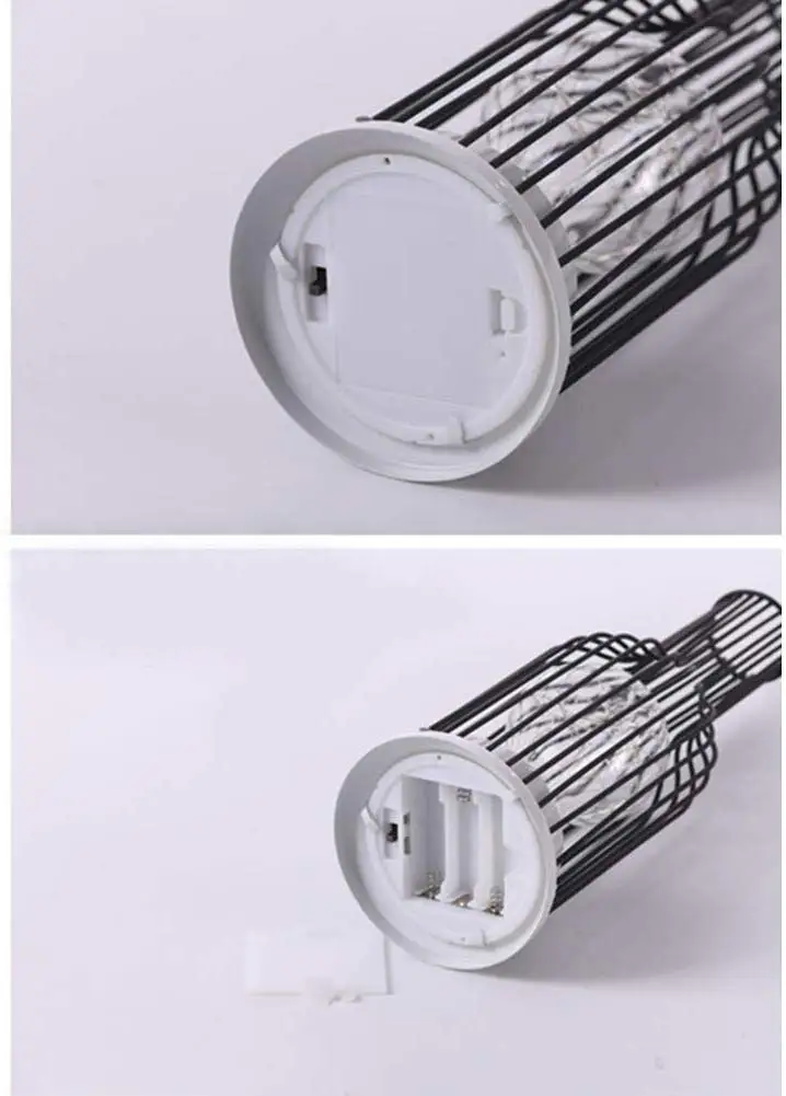 Lâmpada de Mesa Moderna de Cobre Operado para Escritório em Casa Cobre Blub Estilo Metal Garrafa Vidro Gaiola Forma Bateria Caffe Dec Fio Luz 15 gaiola forma bateria operado para escritório em casa caffe dec