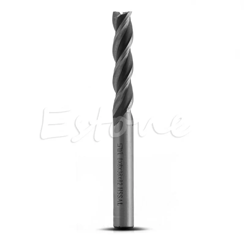 

Extra Long 8*8*38*82mm 3 Flute HSS & Aluminium End Mill Cutter CNC Bit Extended